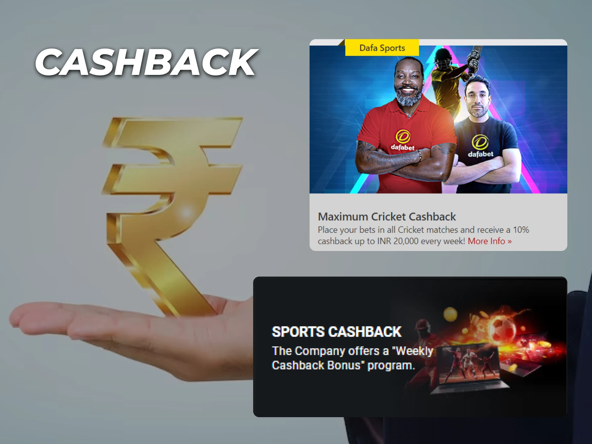 You can get cashback on your sports bets using a betting app.