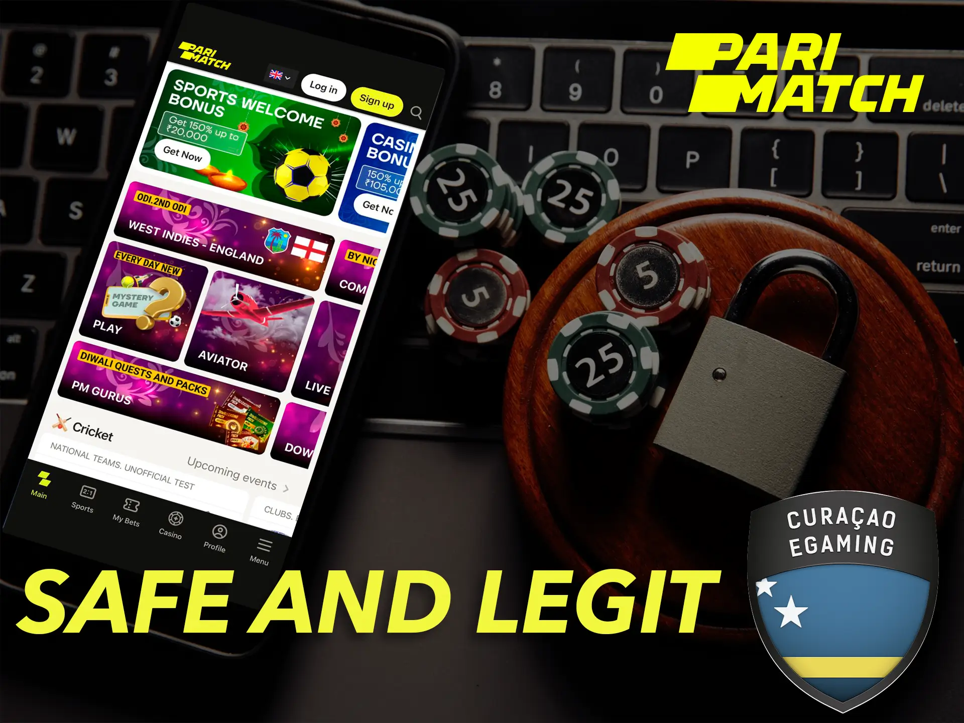 Parimatch is a trustworthy casino with a good reputation.