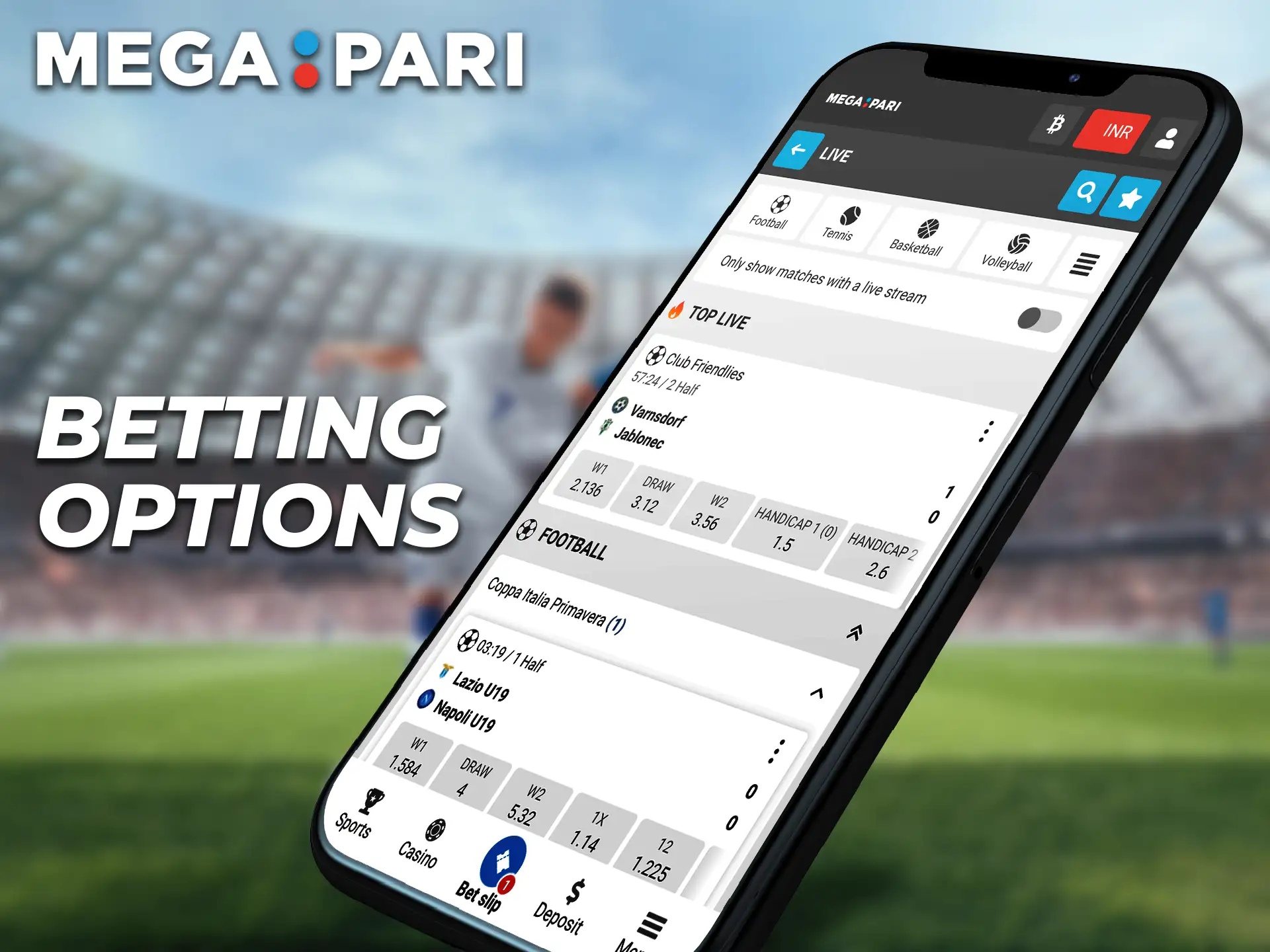 A review of popular betting options at Megapari.