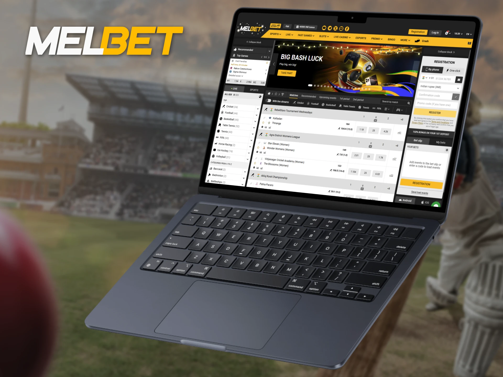 Melbet is a platform where people can engage in wagering on sporting events.