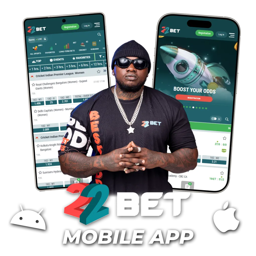 Set up the 22bet sports betting app on your Android or iOS device for easy betting.