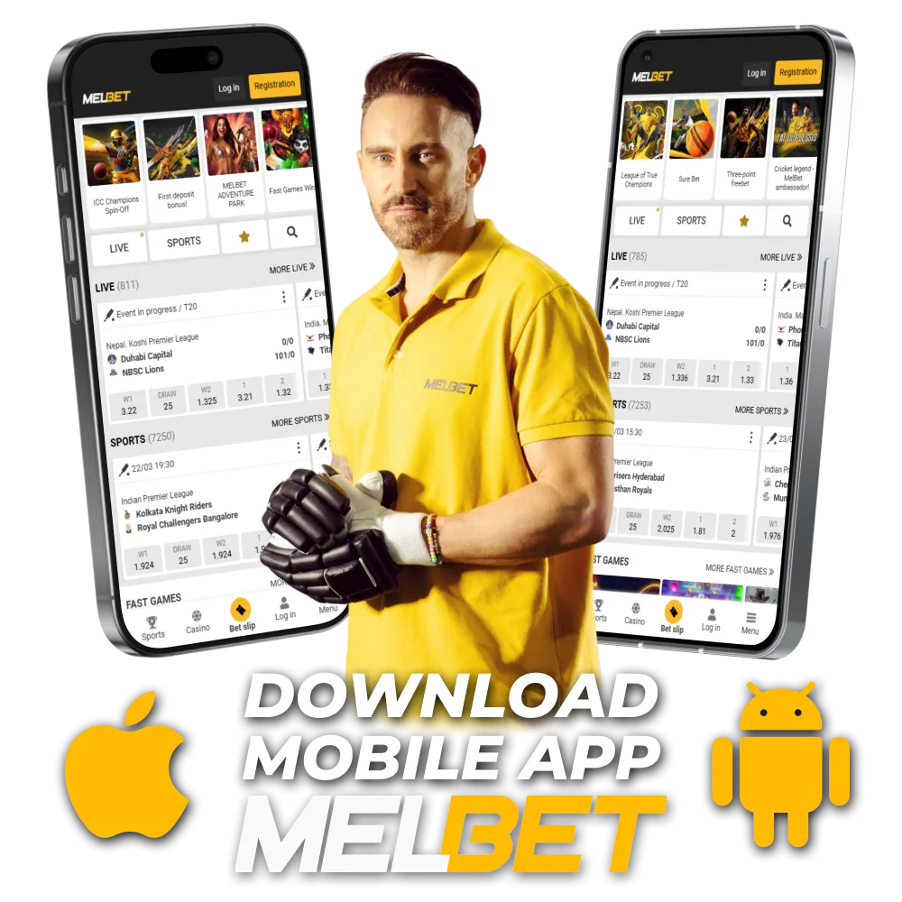 Install Melbet’s sports betting app on Android or iOS for instant access.